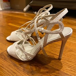 White Leather Heels